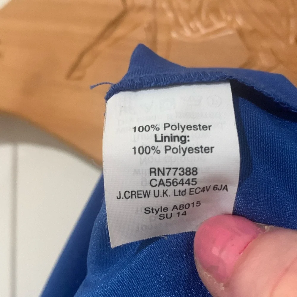 J.Crew Electric Blue Racer Back Dress w/Pockets
